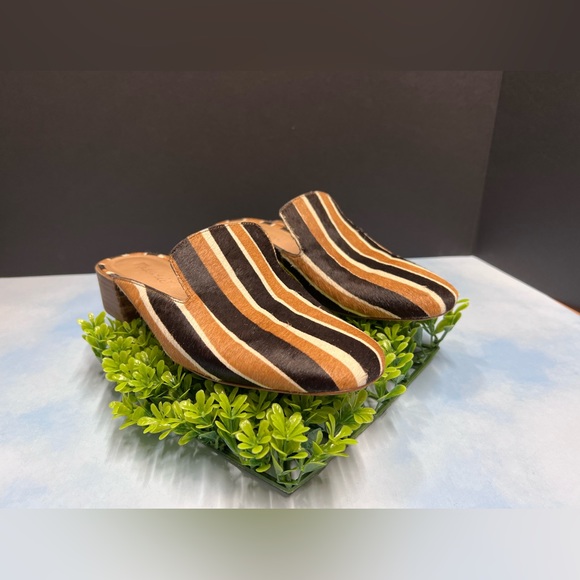 MADEWELL Willa Striped Calf Hair Loafers - Picture 3 of 9